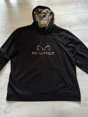 Realtree Black Camo Logo Hoodie